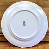6 old Luneville flat plates, Réverbère model
