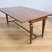 Important Shuttered Table in Sapelli Mahogany, Directoire style – 1970