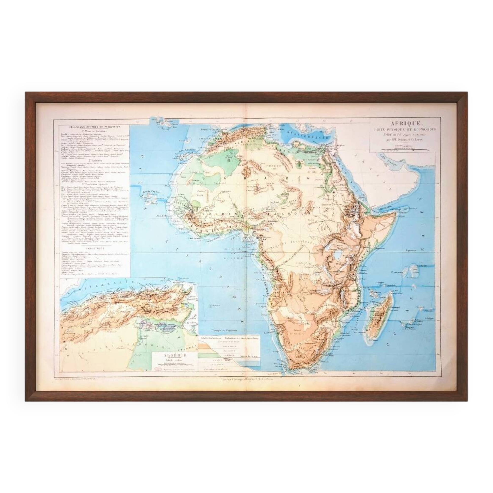Printed in 1879, map of Africa.