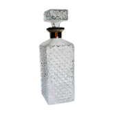 Carafe à whisky vintage au goulot doré
