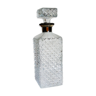 Carafe à whisky vintage au goulot doré