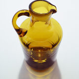 Pichet en verre jaune Kosta Boda par Ernest Gordon
