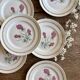 Set of 10 vintage dessert plates - Moulin des Loups