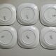 Lot of 6 plates KG Lunéville Badonviller, hand-painted, 60s