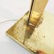 Heavy brass design floor lamp by Cassella, USA 1980's