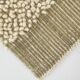 4x7 Army Green & Beige Modern Kilim Rug, 130x215Cm
