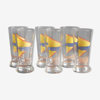 Set de 6 verres Cazanis Pastis français