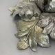 rare 36cm silver tone Metal Florentiner Leaf Theatre Ceiling Light, Italy
