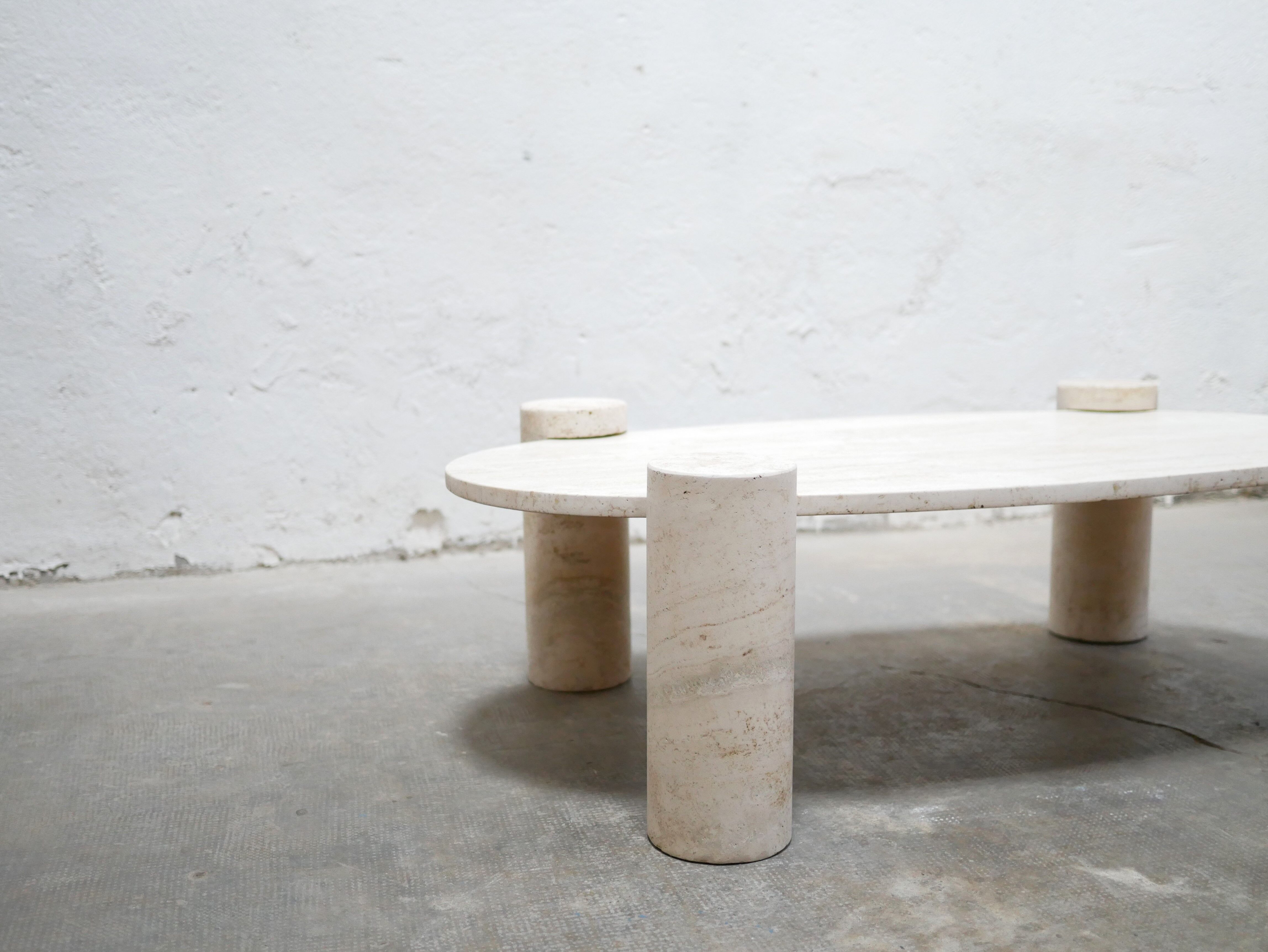 Vintage travertine coffee table