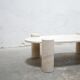 Vintage travertine coffee table