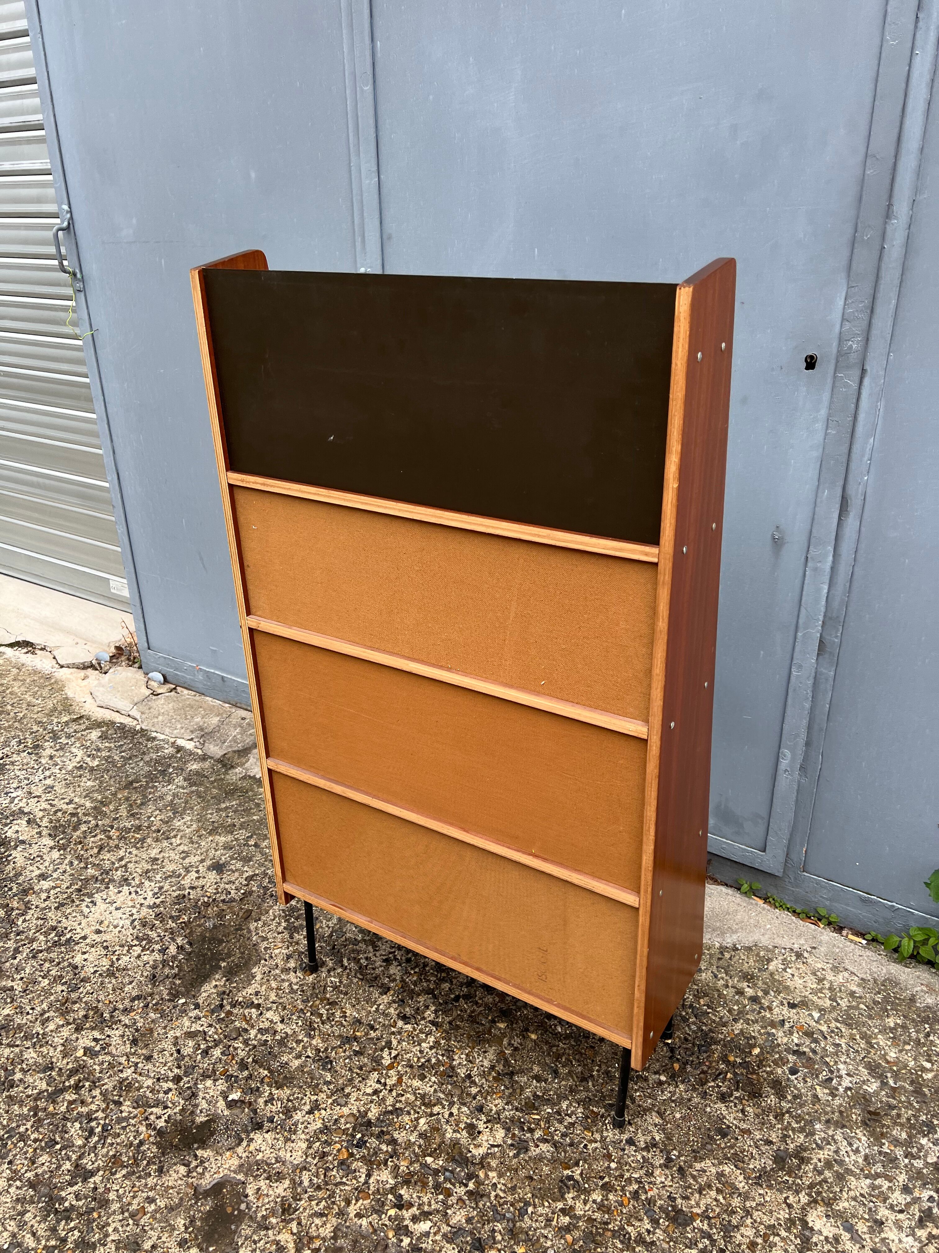 Small shelf 1950 style Guariche multicolored + mirror