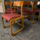 Set of 6 sled chairs