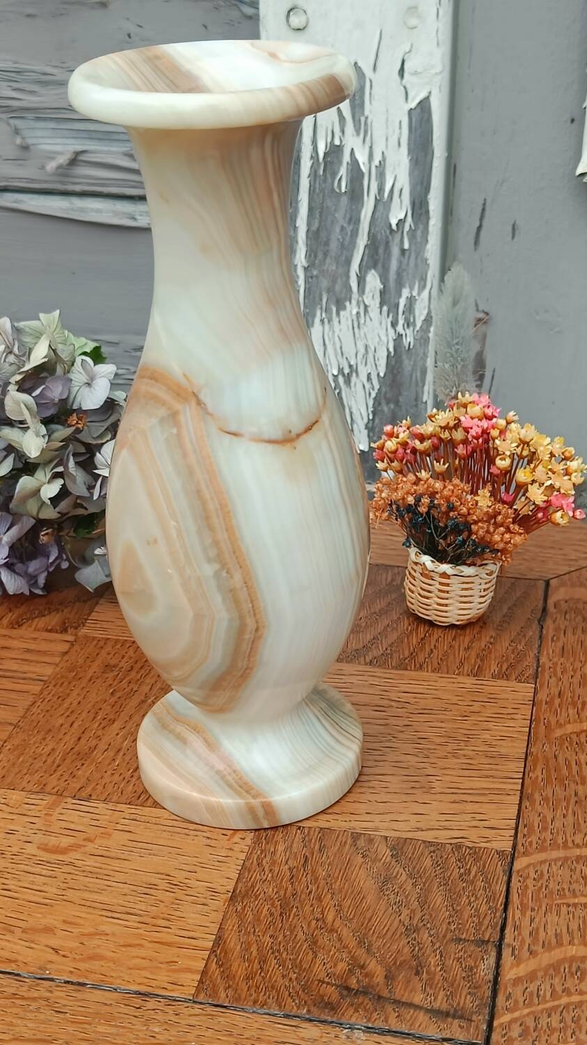 Vintage alabaster vase
