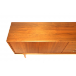 Walnut Enfilade, Möbelfabriken Linden, Sweden, 1960