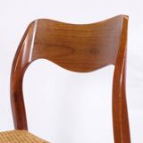 Set Of 4 Dining Chairs Model 71 Made In Teak By Niels O. Møller From 1960s