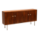Buffet vintage en palissandre avec pieds en chrome