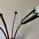 Wall lamp brass and gray metal 1950