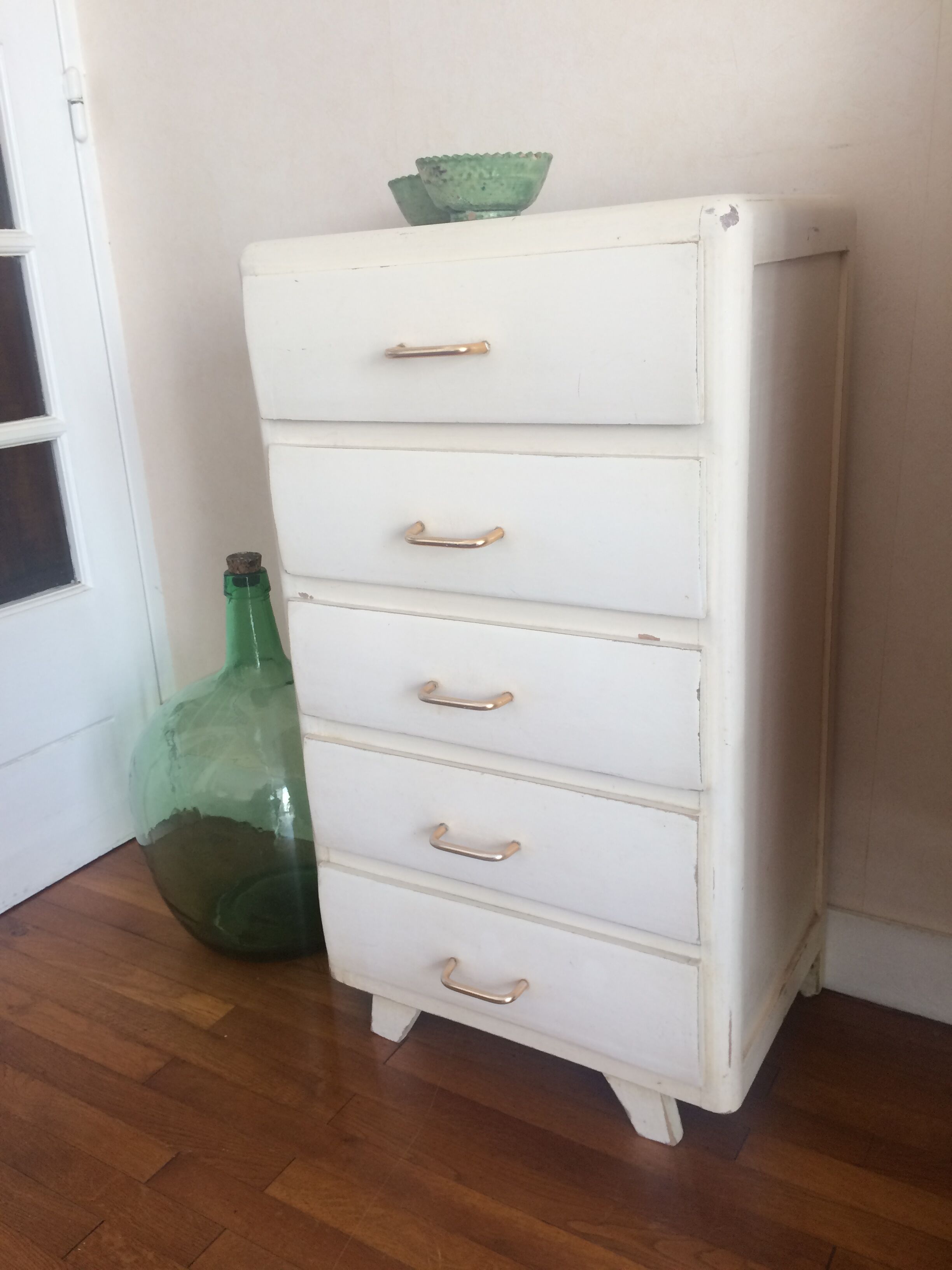 Vintage compass feet chiffonier