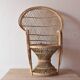Miniature Peacock Armchair - Large Emmanuelle Rattan Doll Armchair - 65 cm