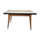 Vintage table in aqua Formica with extensions – Wooden legs