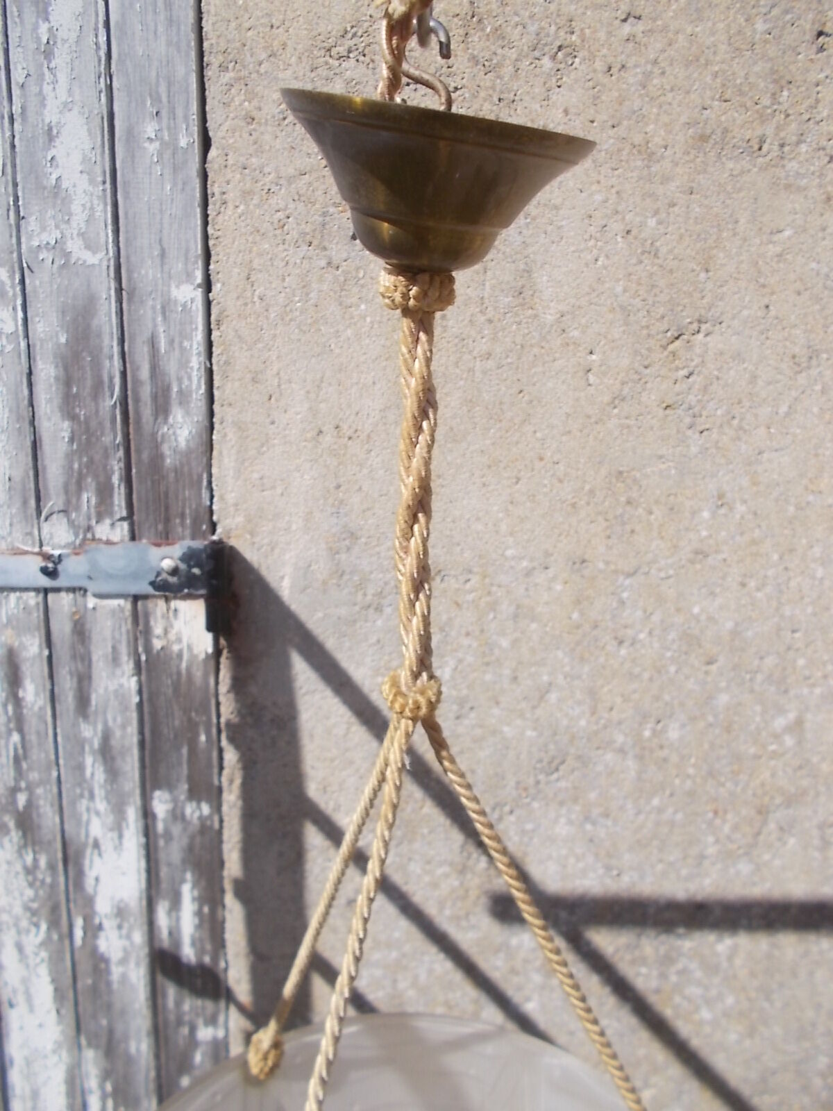 Art deco ceiling light in moulded glass