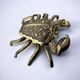 Regency bronze crab ashtray, Spain, 1980s
