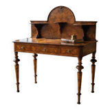 Walnut desk, Northern Europe, circa 1900. After restoration.