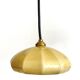 Small yellow opaline cup pendant light