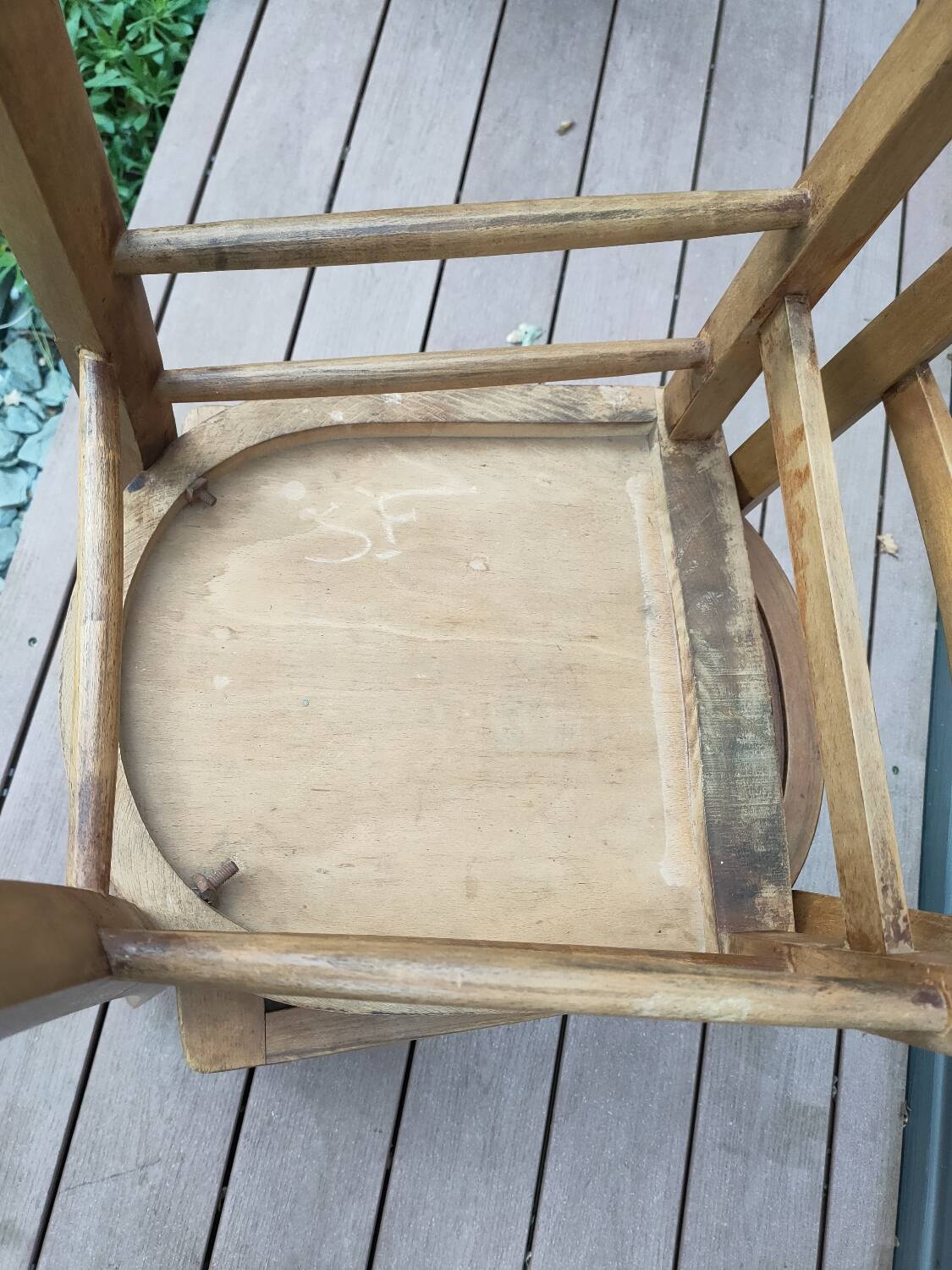 Pair of bistro chairs