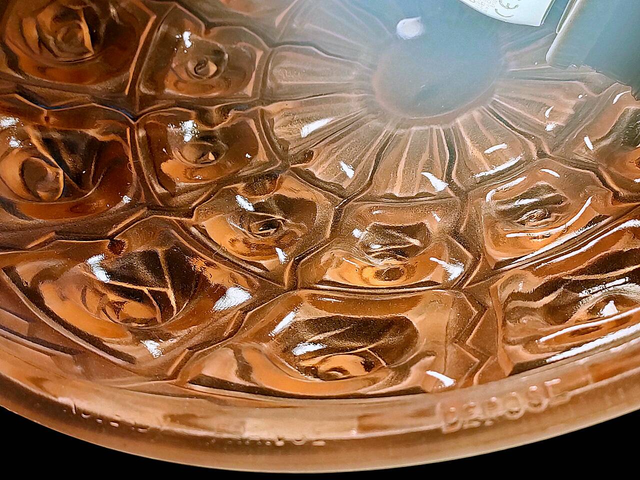 Art deco basin lamp 1925 noverdy france "registered design" and bronze mount