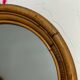 Round rattan mirror from the 60s Spain