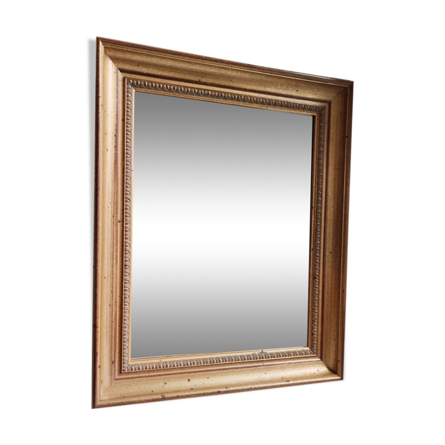 Gold rectangular mirror