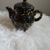 Théière moucheté noire et jaune