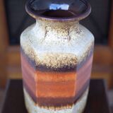 Large West Germany ceramic vase 297-41, scheurich Keramik, decorative vase, floor vase, flower pot