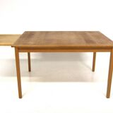 Oak “portfolio” dining room table, Sweden, 1960s