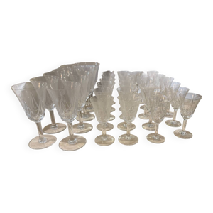Série de 36 verres en
