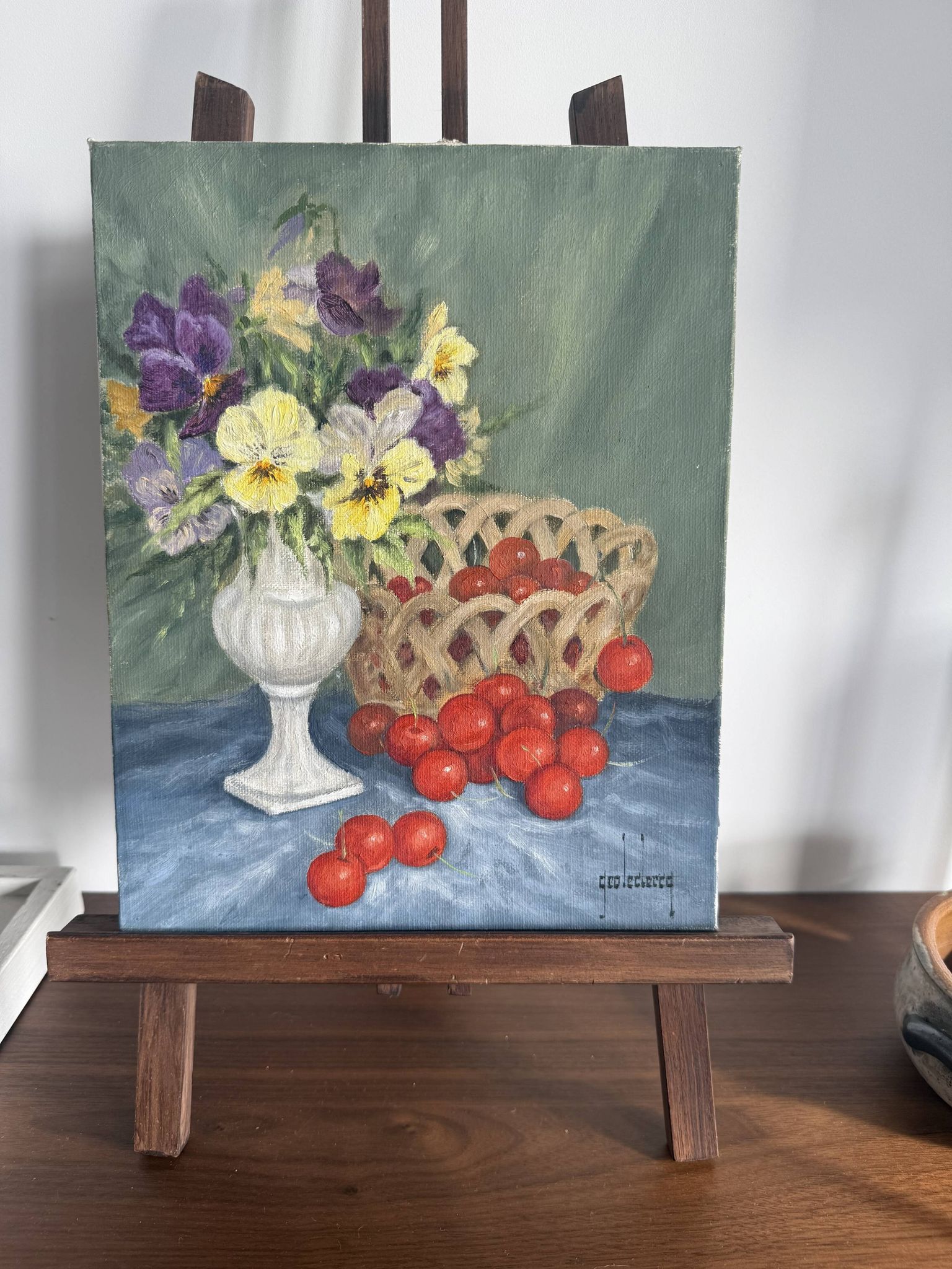 Tableau ancien Huile sur toile signé Geo Leclercq