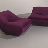 Purple Papillon lounge chairs by Guido Maria Rosati for Giovannetti, mind condition