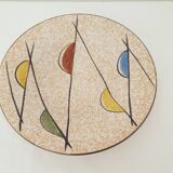 Ceramic plate / bowl Design 50 70 - Unsigned diameter 27cm