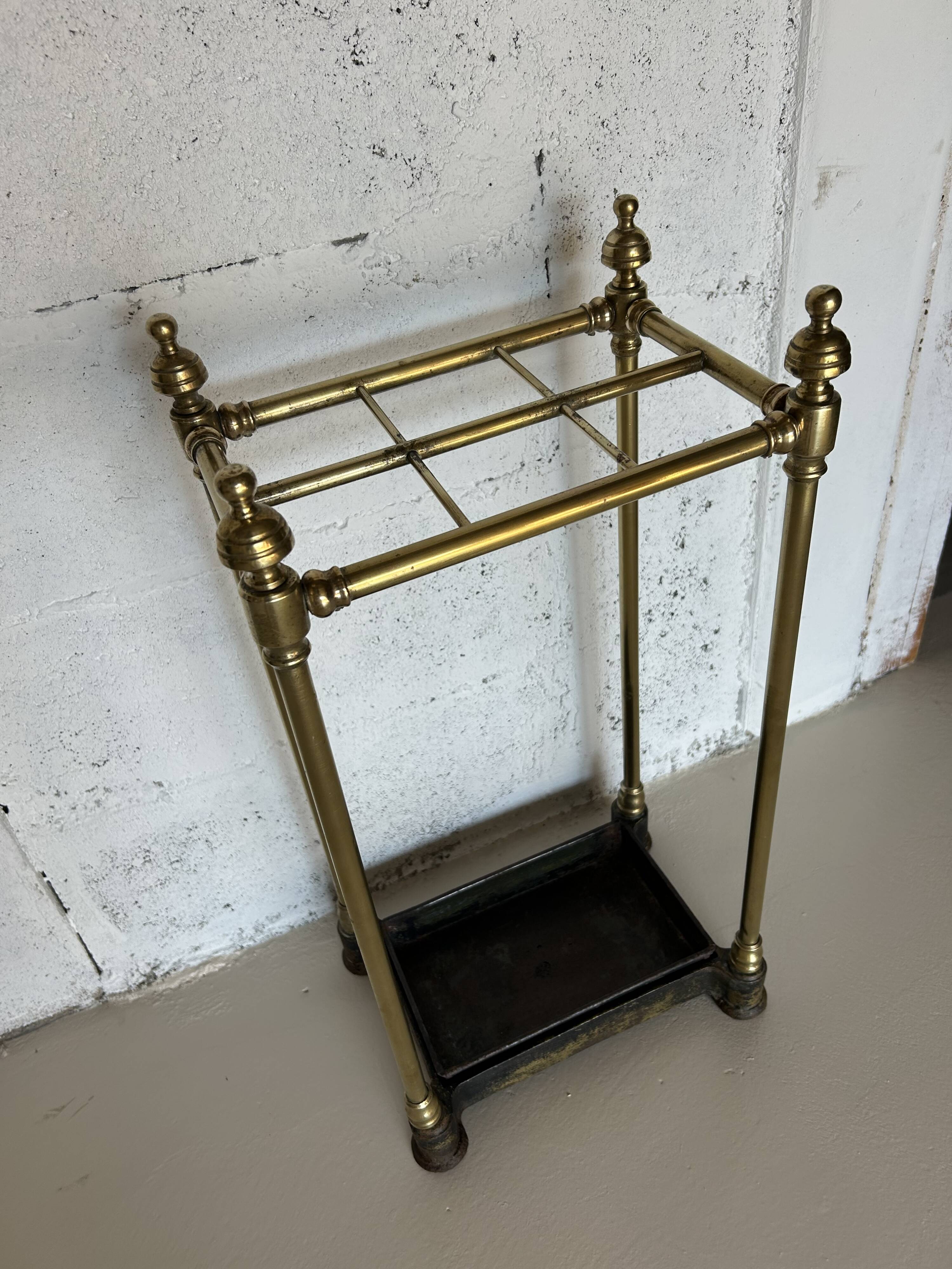 Brass umbrella stand