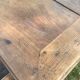 Table de ferme de cuisine en chêne et châtaignier XVIIIe avec deux tiroirs 196/87-78h