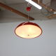 Mid-century red chandelier, Napako, 1970