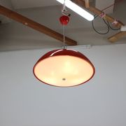 Mid-century red chandelier, Napako, 1970