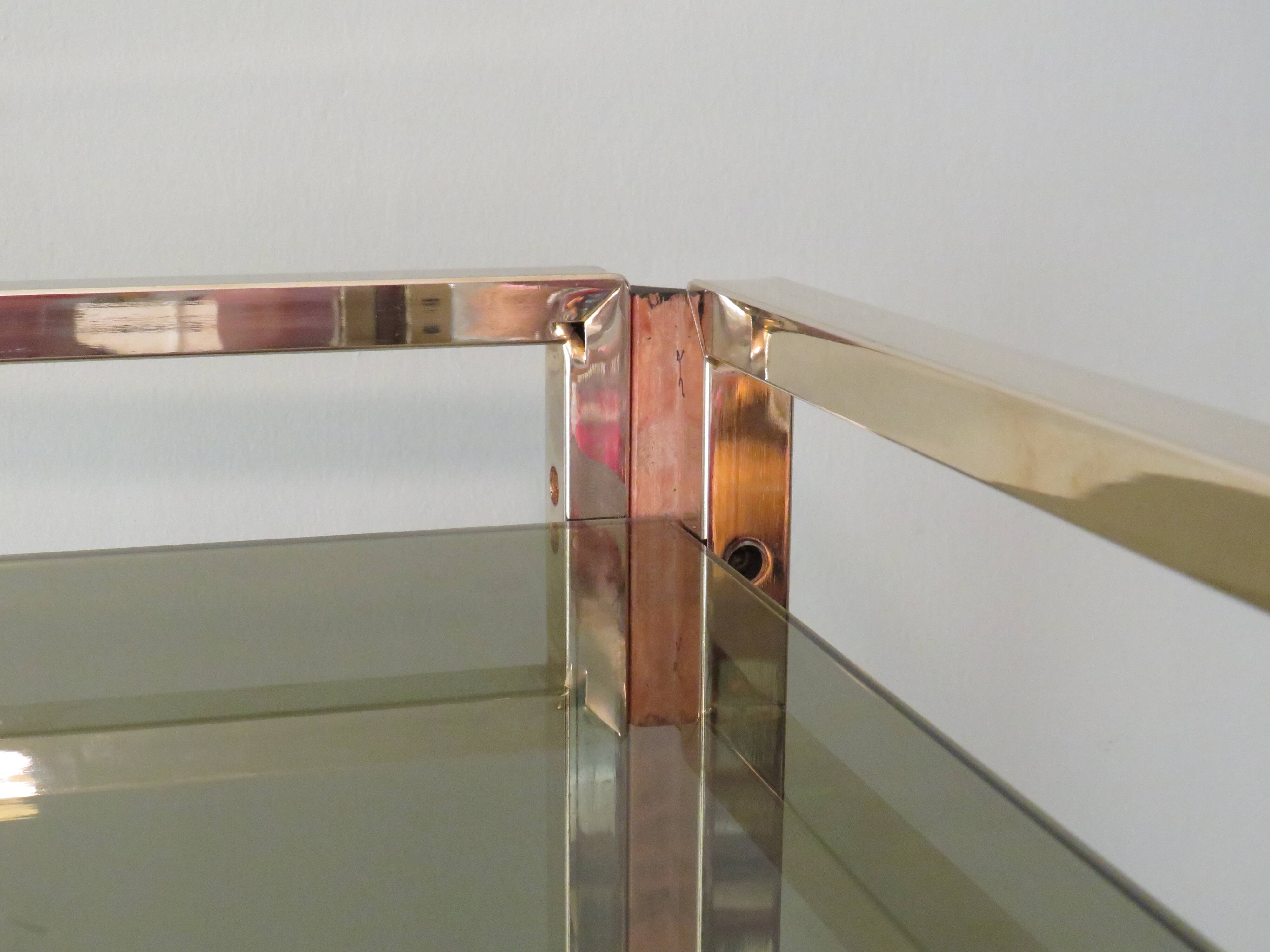 Vintage Italian beverage cart in the style of Romeo Rega, 1970