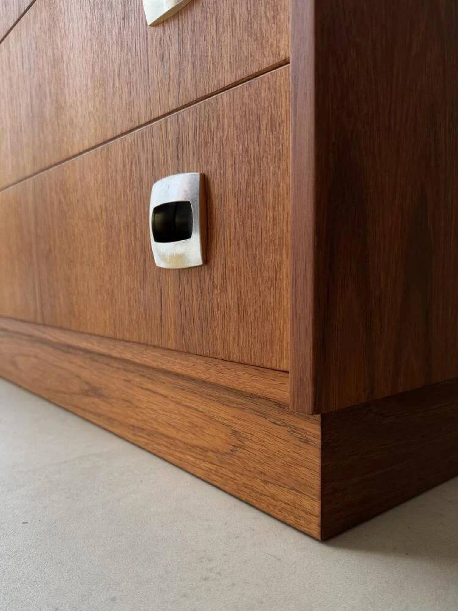 Swedish mid-century chest of drawers teak five drawers