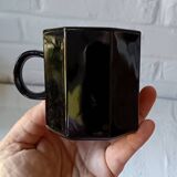 2 large opaline cups French Vintage Arcoroc Model Octime