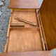Extendable wooden desk with drawer
