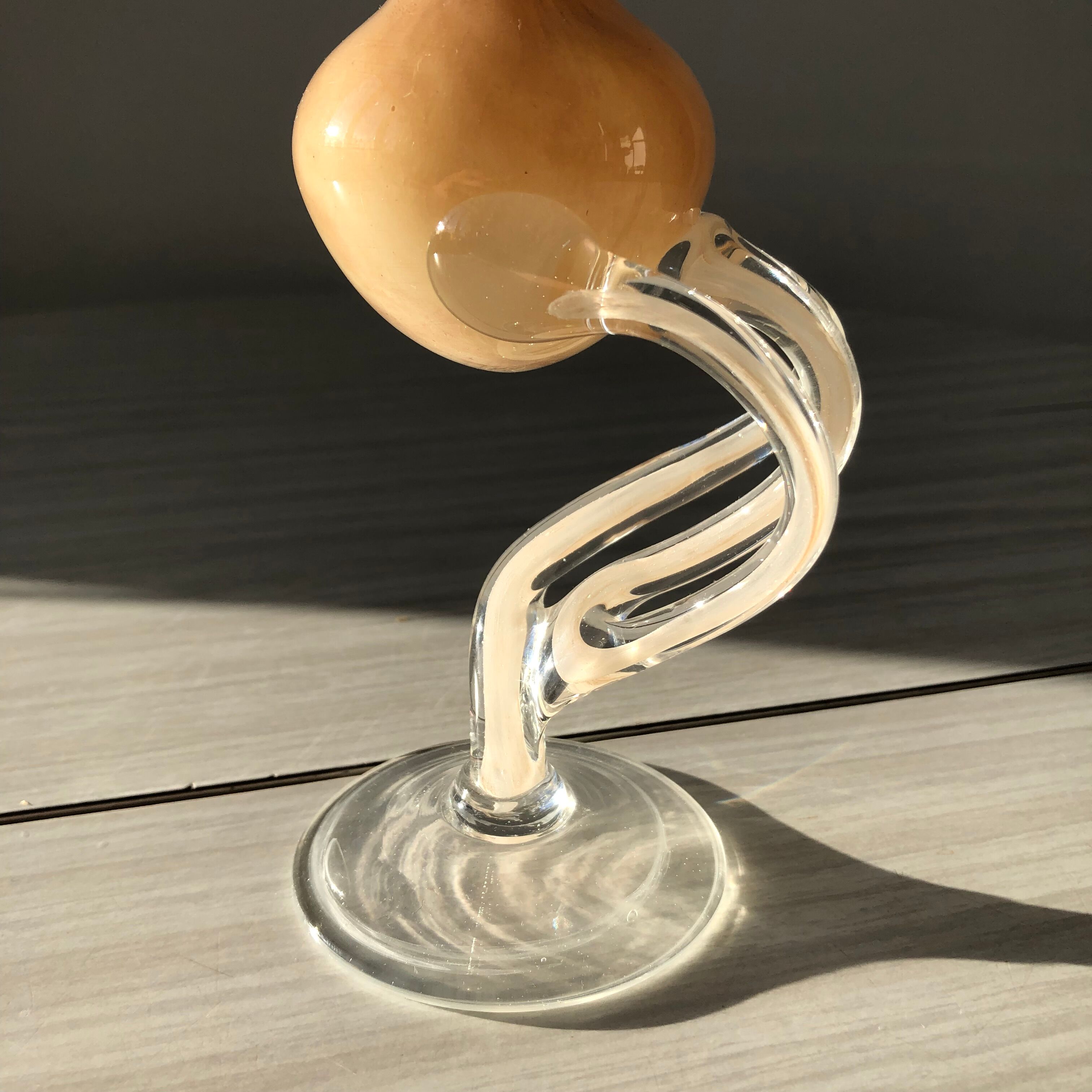 Tall jozefina krosno vase - hand-blown glass soliflore - made in poland