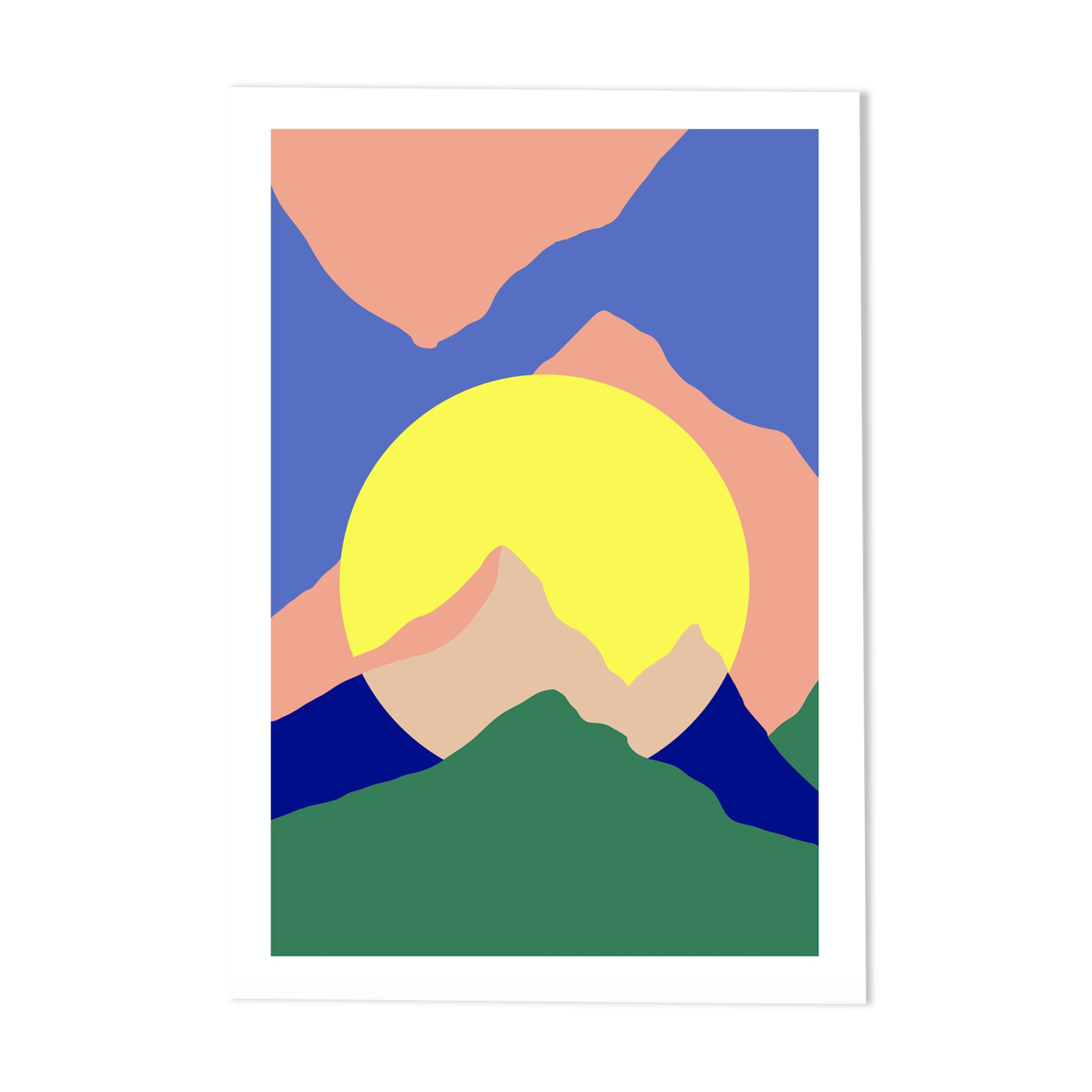 Poster a3, rond soleil montagne 2