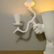 Lampe sculpture en plâtre
